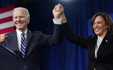 US Presidential Election: ट्रंप के साथ बहस में भद्द पिटने के बाद भी बाइडेन चुनाव लड़ने पर अड़े, कमला हैरिस का मिला साथ