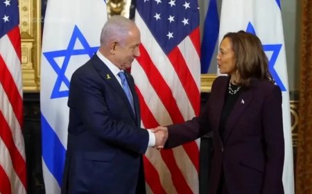 Benjamin Netanyahu News: PM नेतन्याहू से कमला हैरिस ने की मुलाकात, कहा 'इजराइल को है आत्मरक्षा का अधिकार लेकिन...'