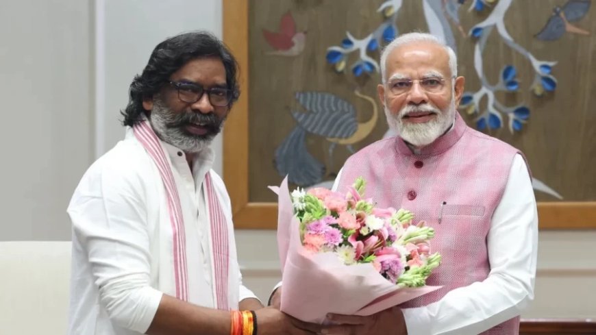Hemant Soren News: झारखंड के मुख्यमंत्री हेमंत सोरेन मिले पीएम मोदी से, दिल्ली में हुई मुलाकात