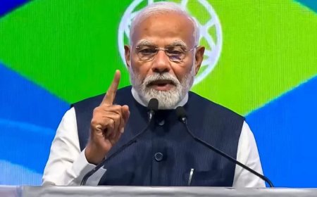 PM Modi Gujarat Visit: PM मोदी का गांधीनगर से नया संकल्प, बोले- अयोध्या बनेगी 'मॉडल सोलर सिटी'