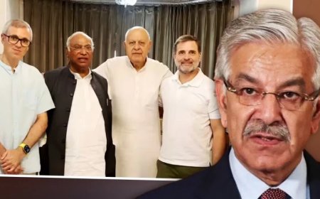 Article 370: पाकिस्तानी रक्षा मंत्री का बड़ा बयान- अनुच्छेद 370 पर NC-कांग्रेस गठबंधन हमारे साथ