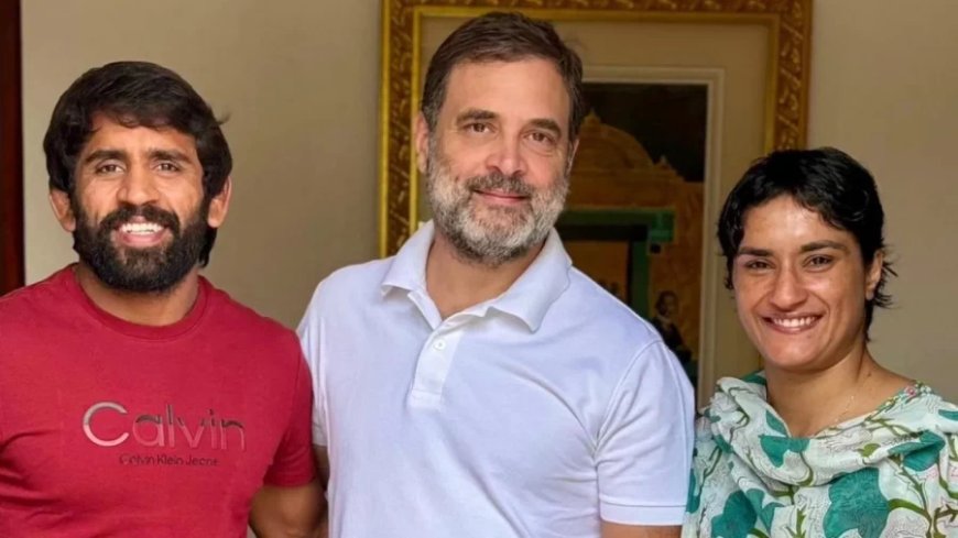 Haryana Election 2024: राहुल से बजरंग-विनेश की मुलाकात, हरियाणा चुनाव लड़ सकते हैं पूनिया