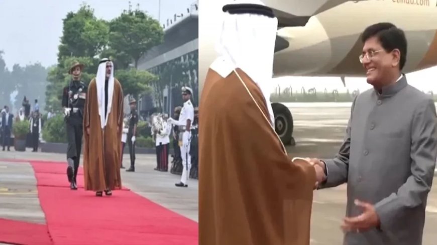 India-UAE News: दिल्ली में अबू धाबी के क्राउन प्रिंस का जोरदार स्वागत, PM मोदी से करेंगे मुलाकात