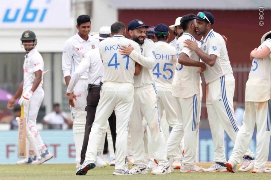IND vs BAN: भारत चेन्नई टेस्ट जीता, बांग्लादेश को 280 रन से हराया, सीरीज में 1-0 की बढ़त