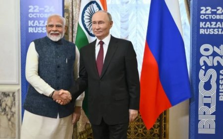 BRICS Summit 2024:कजान में मिले मोदी और पुतिन, भारत ने यूक्रेन संघर्ष पर साफ किया अपना रुख