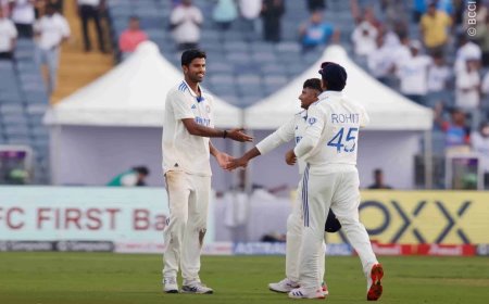 IND vs NZ:सुंदर ने किया अनोखा कारनामा, भारत के लिए अब तक सिर्फ चार ही गेंदबाज कर सके ऐसा