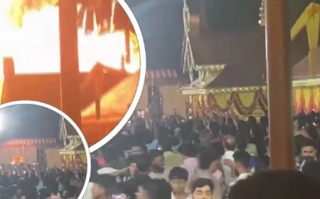Kerala News:आतिशबाजी के दौरान मंदिर में दर्दनाक हादसा, 150 से अधिक लोग घायल, 8 की हालत गंभीर