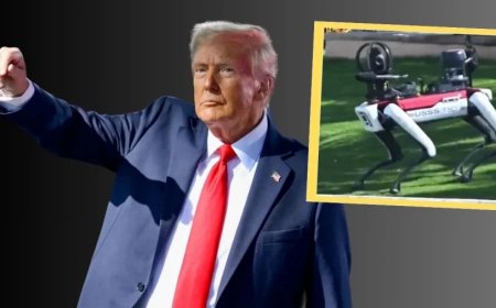 Donald Trump News:डोनाल्ड ट्रंप को मिला इनाम! 'रोबोटिक डॉग' हुआ सुरक्षा में तैनात