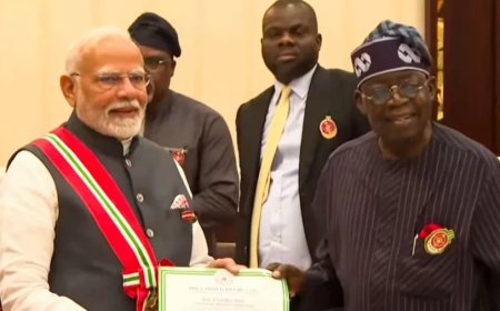 India-Nigeria Relation:पीएम मोदी को मिला नाइजीरिया का दूसरा सबसे बड़ा राष्ट्रीय पुरस्कार, कही ये बात