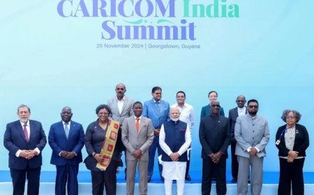 India-CARICOM:पीएम मोदी भारत-कैरिकॉम संबंधों को देंगे मजबूती, गयाना में रखा 7 अहम प्रस्ताव