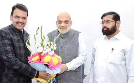 Maharashtra New CM:CM से लेकर मंत्रालय तक... शाह की बैठक में महाराष्ट्र पर बन गई बात