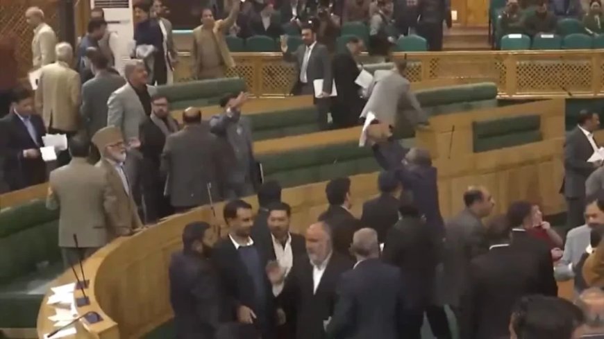 Jammu Kashmir Assembly:370 फिर बहाल हो, विधानसभा में प्रस्ताव पास, BJP ने काटा जमकर बवाल