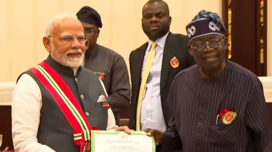 India-Nigeria Relation:पीएम मोदी को मिला नाइजीरिया का दूसरा सबसे बड़ा राष्ट्रीय पुरस्कार, कही ये बात