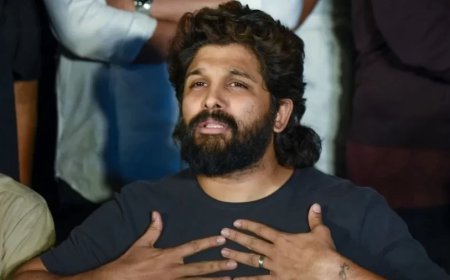 Allu Arjun News:अल्लू अर्जुन के आवास पर फेंके गए टमाटर, लोगों ने जमकर की नारेबाजी; मची अफरा-तफरी