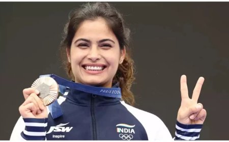 Manu Bhaker News:शायद गलती मेरी ही है... मनु भाकर हुई खेल रत्न विवाद पर इमोशनल, फैंस से की ये अपील