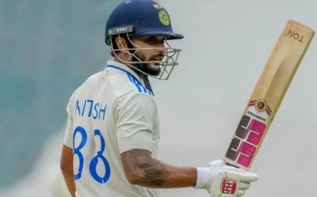 IND vs AUS:नीतीश का ऑस्ट्रेलियाई में ऐतिहासिक शतक- बारिश के कारण खेल रुका; स्टंप्स तक भारत 358/9