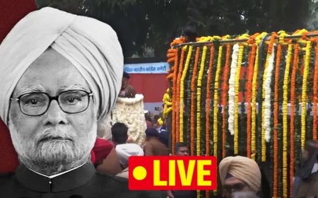 Manmohan Singh News:पंचतत्व में विलीन हुए मनमोहन सिंह- बेटी ने मुखाग्नि दी, तीनों सेनाओं ने दी सलामी