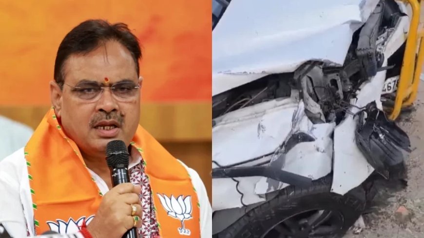 Rajasthan CM Convoy:CM के काफिले से भिड़ी रॉन्ग साइड से आ रही कार, 7 पुलिसकर्मी घायल, 2 की हालत गंभीर