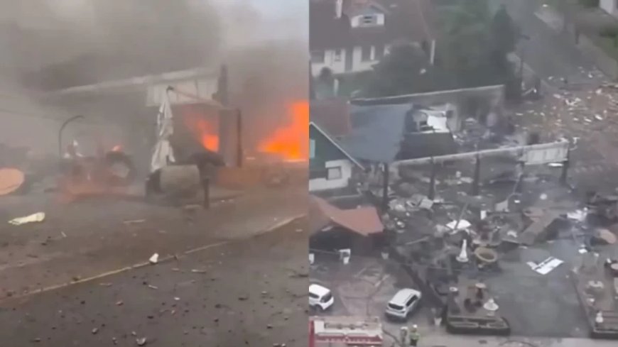 Brazil Aircraft Crash:ब्राजील में प्लेन क्रैश- 10 लोगों की मौत, घर से टकराकर दुकान पर गिरा एयरक्राफ्ट
