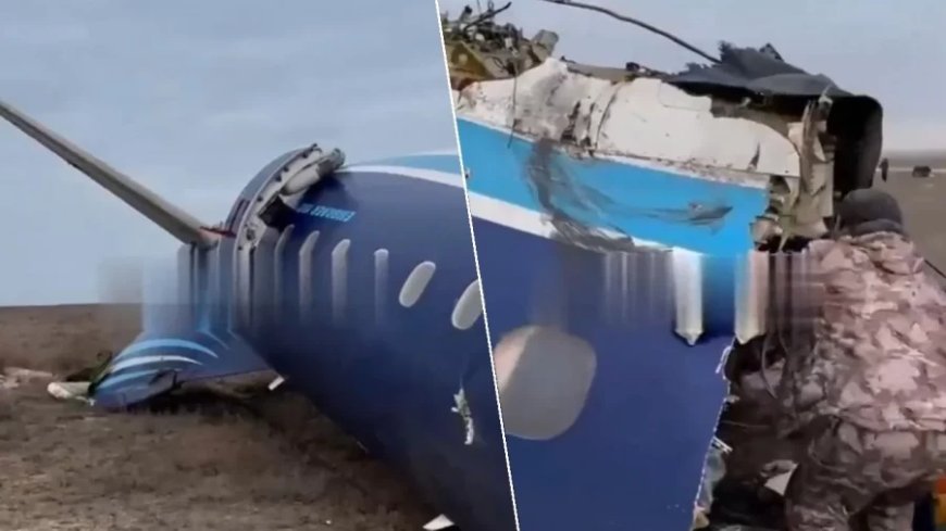 Plane Crash:कजाकिस्तान में क्रैश हुआ अजरबैजान का विमान, विमान में 70 लोग थे सवार