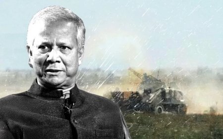 Muhammad Yunus:बांग्लादेश ने सेना की दिखाई ताकत, यूनुस ने कहा-युद्ध के लिए रहें तैयार