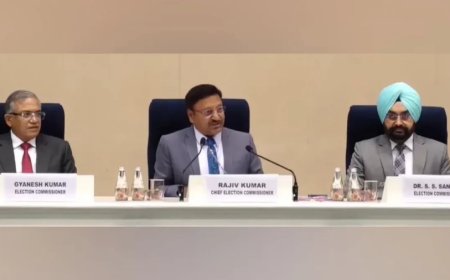 Delhi Elections 2025:दिल्ली चुनाव की तारीख का हुआ ऐलान, 5 फरवरी को होगी वोटिंग, 8 फरवरी को आएंगे नतीजे