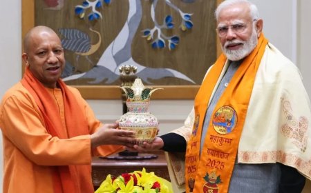Mahakumbh 2025:दिल्ली में पीएम मोदी से मिले सीएम योगी, प्रयागराज कुंभ मेले में आने का दिया निमंत्रण