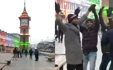 Republic Day 2025:श्रीनगर के लोग गणतंत्र दिवस के रंग में रंगे, लाल चौक पर जमकर किया डांस, देखें VIDEO