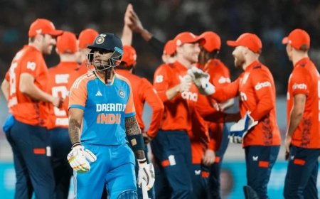 IND vs ENG:टी20 सीरीज में इंग्लैंड ने की वापसी, भारत को राजकोट में 26 रन से हराया