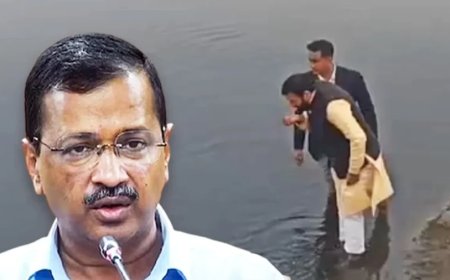 Arvind Kejriwal News:यमुना का CM सैनी ने आचमन किया, केजरीवाल बोले- मुंह में लेकर थूक दिया