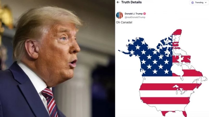 US-Canada Dispute:ट्रंप ने कर कनाडा को दिखाया अमेरिकी राज्य, लिखा-'Oh Canada'...ट्रूडो ने दिया ये रिएक्शन