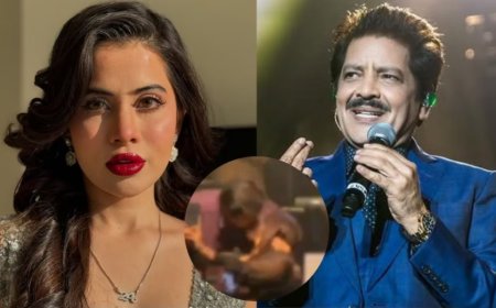 Udit Narayan Video:'इस उम्र में ऐसा ही होता है...' उदित नारायण किसिंग वीडियो पर उर्फी ये क्या कह गईं?