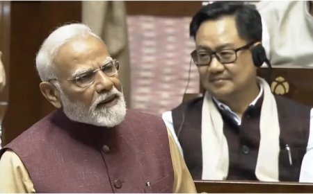 PM Modi News:'कांग्रेस को आज मजबूरन ‘जय भीम’ बोलना पड़ रहा', PM मोदी के राज्यसभा में 10 बड़े बयान