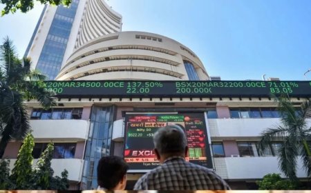 Share Market News:हफ्ते के पहले दिन शेयर बाजार की कमजोर शुरुआत, सेंसेक्स-निफ्टी लुढके, इन स्टॉक्स में गिरावट