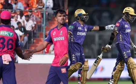 RR vs KKR:कोलकाता नाइट राइडर्स ने टॉस जीतकर पहले गेंदबाजी का फैसला किया- देखें प्लेइंग 11