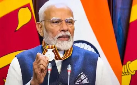 PM Modi Sri Lanka Visit:श्रीलंका में PM मोदी को मिला 'मित्र विभूषण', बोले-मेरे लिए गौरव की बात