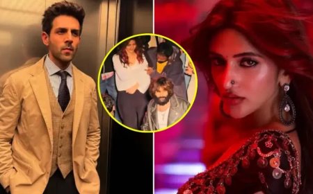 Sreeleela Viral Video:कार्तिक के पीछे चल रही श्रीलीला को भीड़ ने खींचा, वीडियो हैरान कर आपको देगा