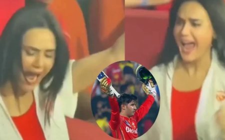 PBKS vs CSK:प्रियांश के शतक पर खुशी से झूमी प्रीति जिंटा, सीट से उछलीं, जमकर मनाया जश्न, रिएक्शन वायरल