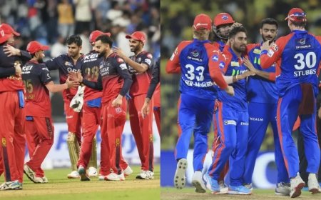 RCB vs DC:दिल्ली कैपिटल्स ने टॉस जीतकर पहले गेंदबाजी का फैसला लिया- देखें दोनों टीमों की प्लेइंग 11