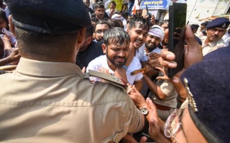 Bihar News:पटना में प्रदर्शनकारियों पर लाठीचार्ज- कन्हैया कुमार समेत कई कांग्रेस कार्यकर्ता हिरासत मे