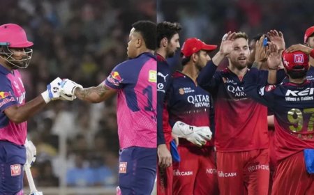 RR vs RCB:राजस्थान के खिलाफ आरसीबी ने टॉस जीतकर पहले गेंदबाजी का फैसला लिया