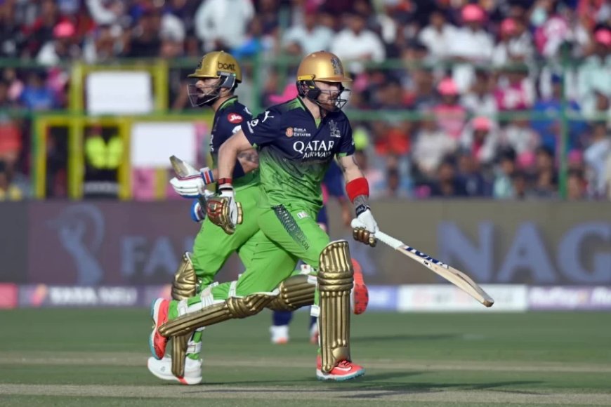 RR vs RCB:आरसीबी ने राजस्थान रॉयल्स को नौ विकेट से हराया, सॉल्ट और कोहली का आया अर्धशतक