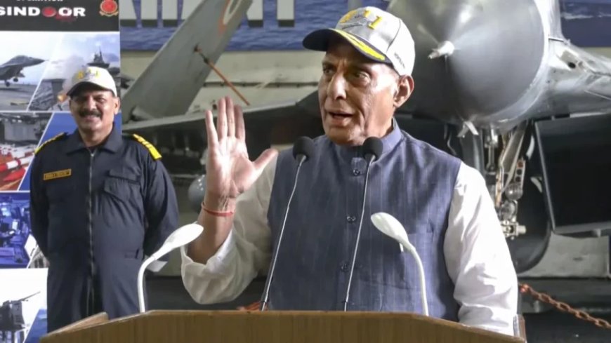 Rajnath Singh:'हो सकता है कि इस बार ओपनिंग नेवी के हाथों हो', INS विक्रांत से राजनाथ ने दिया संदेश