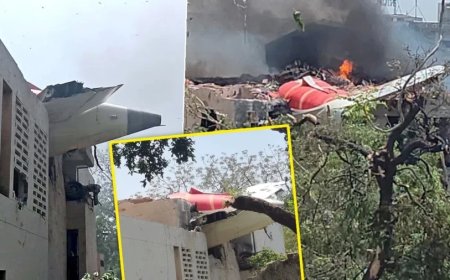 Ahmedabad Plane Crash:एयर इंडिया प्लेन क्रैश में कोई जिंदा नहीं बचा, 242 लोग थे सवार, प्रशासन ने किया कंफर्म