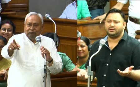 Bihar Vidhan Sabha:बिहार विधानसभा में नीतीश और तेजस्वी में नोकझोंक, CM बोले- पटना में कोई शाम को निकलता था..