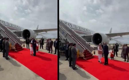 PM Modi In Maldives:मालदीव में पीएम मोदी का स्वागत करने मंत्रियों की फौज संग पहुंचे राष्ट्रपति मुइज्जू