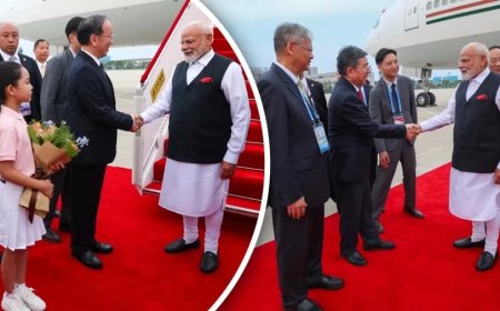 SCO Summit 2025:PM मोदी 7 साल बाद चीन पहुंचे, SCO समिट में होंगे शामिल