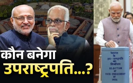 Vice Presidential Election:उपराष्ट्रपति चुनाव पर वोटिंग जारी- पोलिंग बूथ पर एक-दूसरे का हाथ पकड़े दिखे गडकरी और खरगे