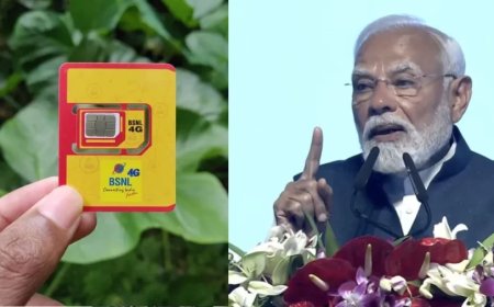 BSNL 4G:पीएम मोदी ने दी बड़ी सौगात, पूरे भारत में एक साथ लॉन्च हुई BSNL 4G सर्विस