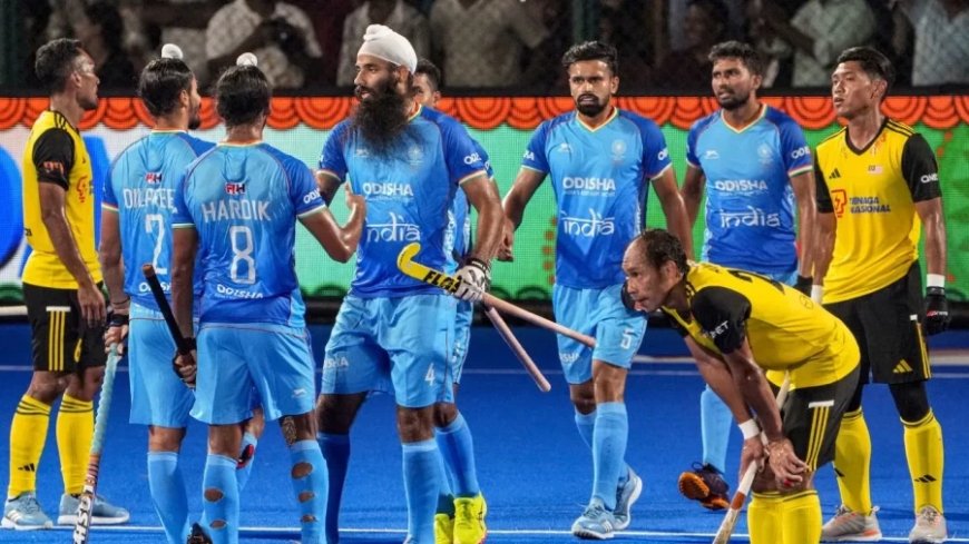 Hockey Asia Cup:टीम इंडिया ने मलेशिया को रौंदा, पहले मिनट में गोल खाने के बाद की वापसी